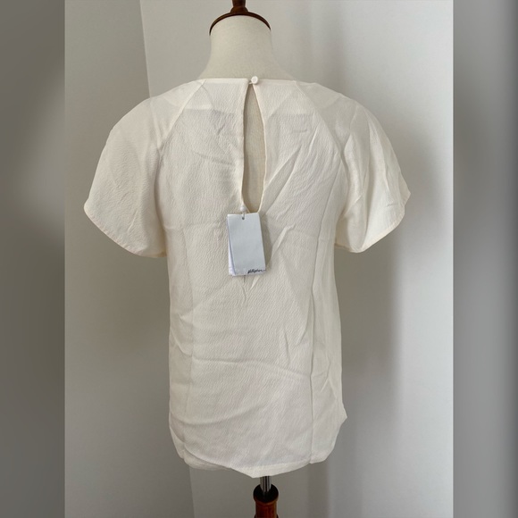 NWT 3.1 Phillip Lim Metallic Cord Cream Blouse - Picture 2 of 7